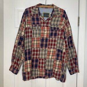 Liz Claiborne Women's Vintage
Madras Plaid Button Shirt - medium